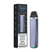 Elux Cyberover P1 refillable vape kit in blue, featuring a modern sleek design with refillable pods, adjustable airflow, rechargeable USB-C battery, and durable construction for a customizable vaping experience